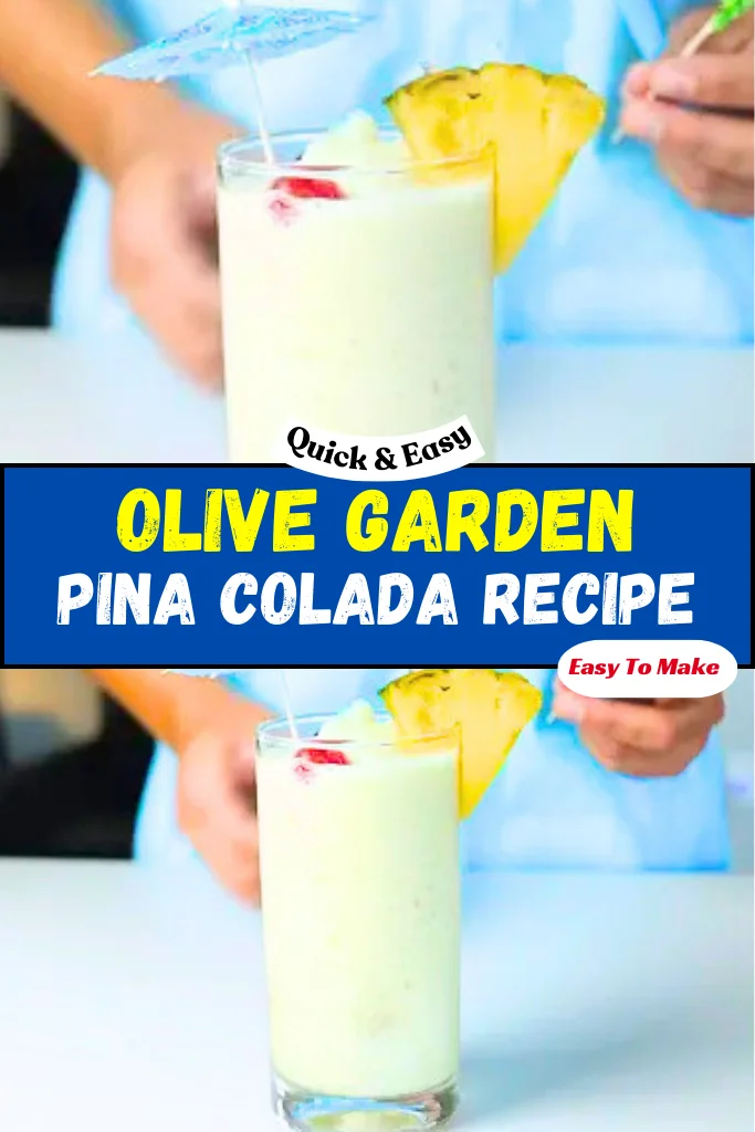 Olive Garden Pina Colada Copycat Recipe