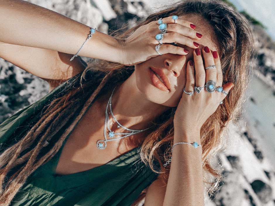 Larimar Rings: Oceanic Beauty In Rings