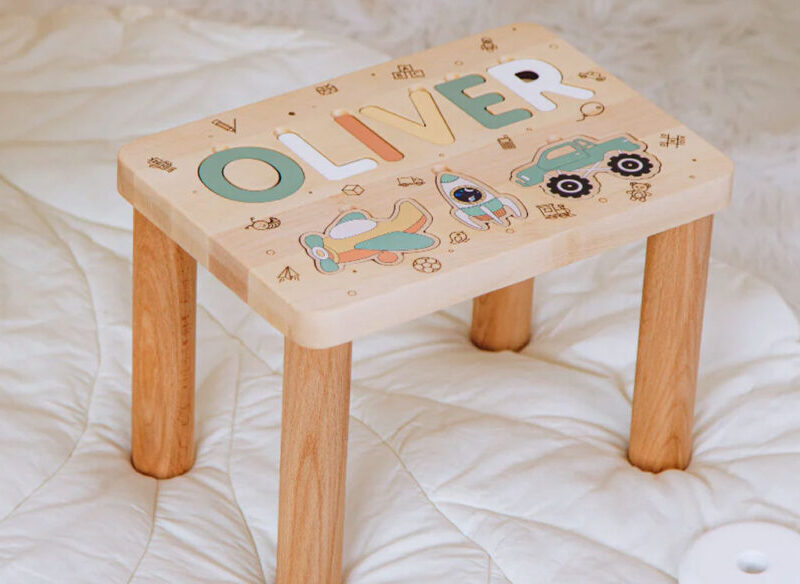 Personalized Name Puzzle Chair